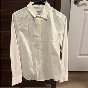 J. Crew Cream Dress Shirt for Women